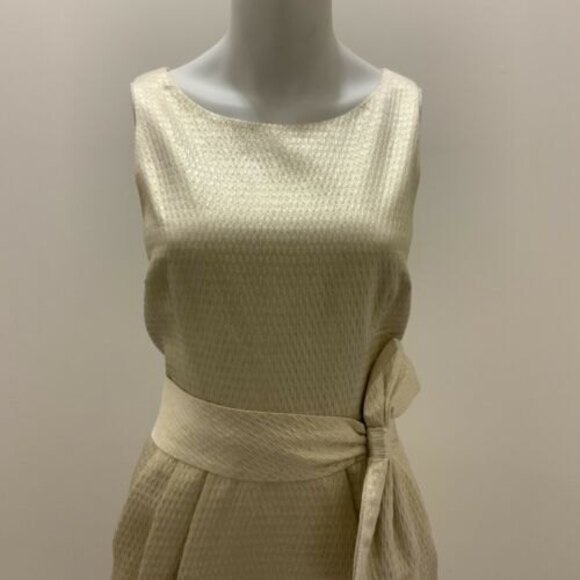 Eliza J Dress Gold-tone Bow Front Occasion Cocktails Formal 10 - Picture 12 of 12